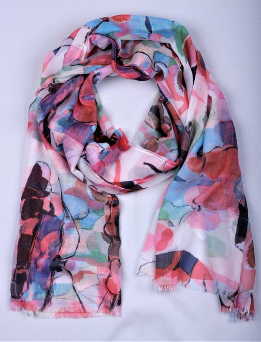 Alice & Lily printed scarf pink Style : SC/4790PIN